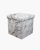 3838 marble like PVC foldable ottoman